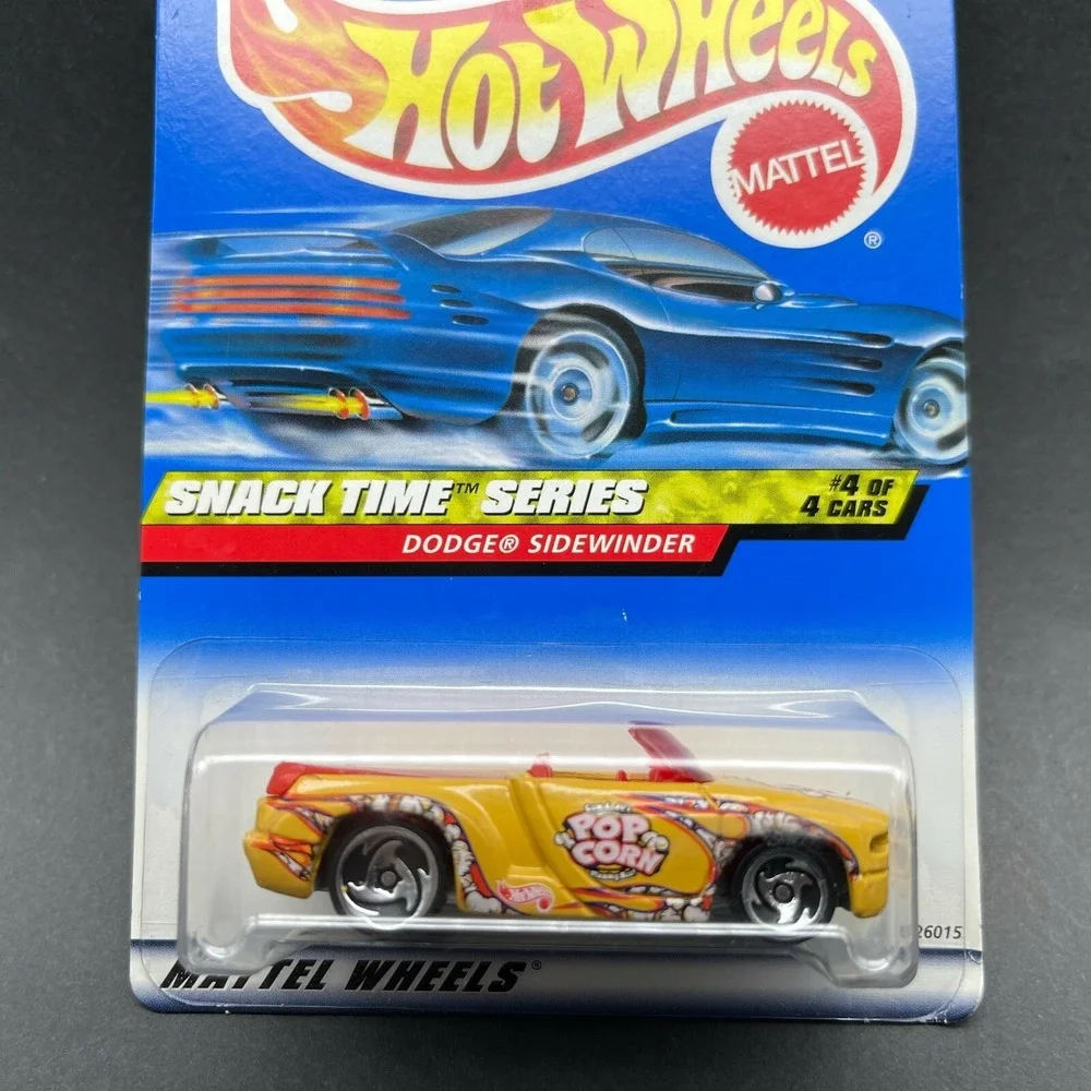 Hot Wheels Snack Time Dodge Sidewinder Car Yellow Diecast 1/64 Pop Corn #016